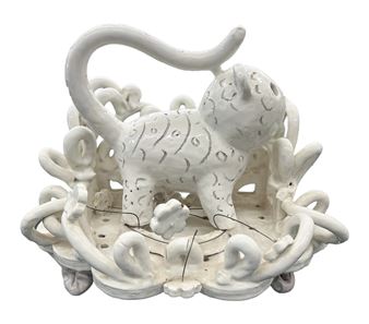Jeffry Mitchell ''Cat Shrine'' Glazed Earthenware - Jeffry Mitchell