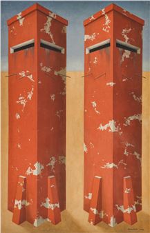 Charles Krafft ''No News from Tartary'' 1988 Acrylic - Charles Krafft