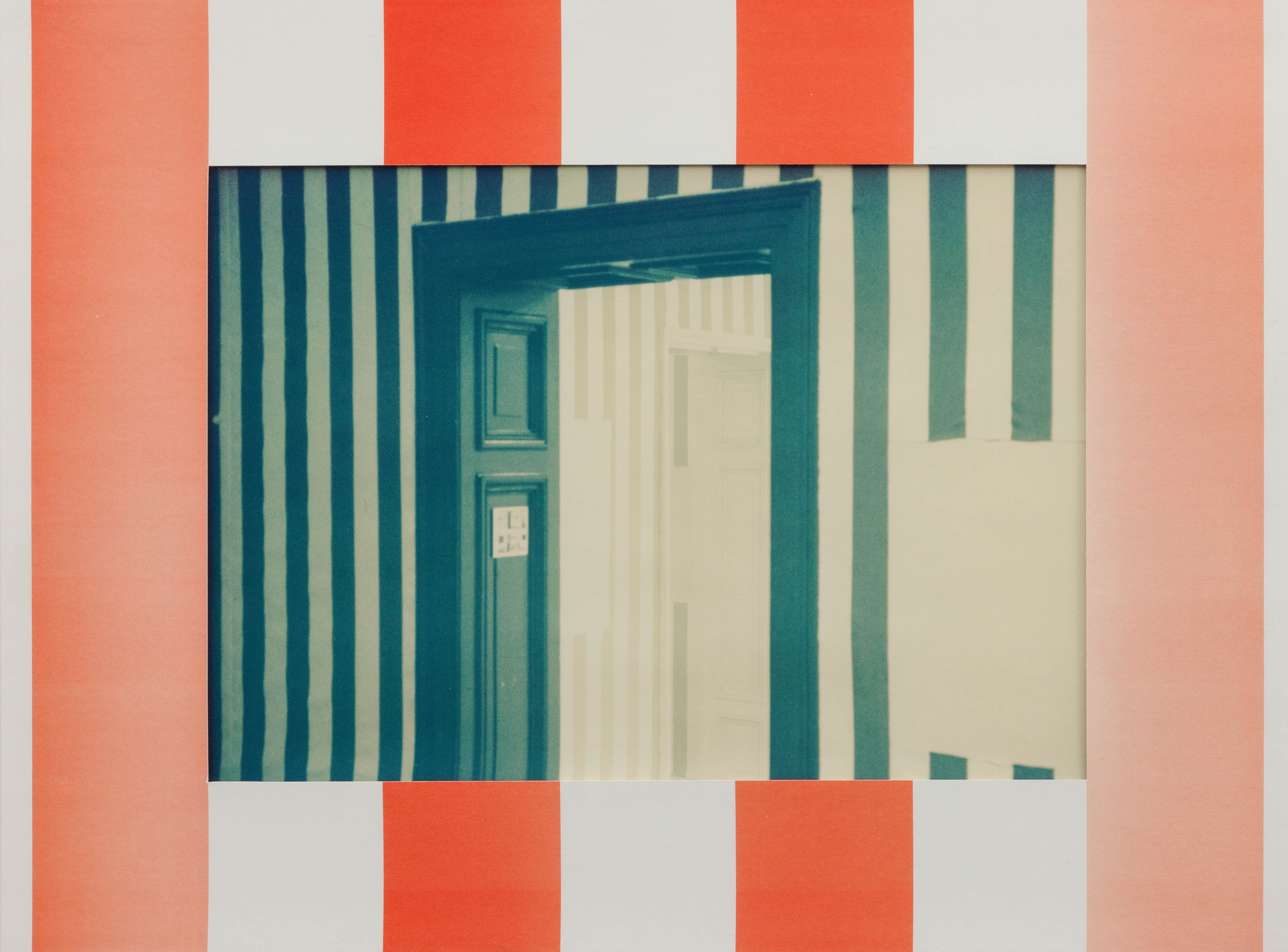 Artwork by Daniel Buren, Untitled, Made of Offset print and colour photograph