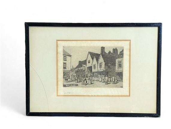 1876 - 1938) The Marketplace by Frederick Landseer Maur Griggs, 1880