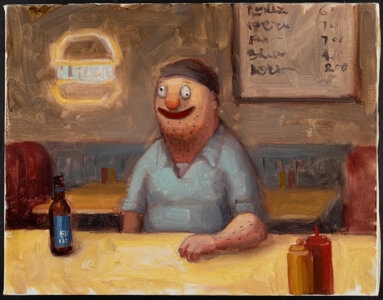 Artwork by Leegan Koo, Happy Hour, Made of Oil on canvas