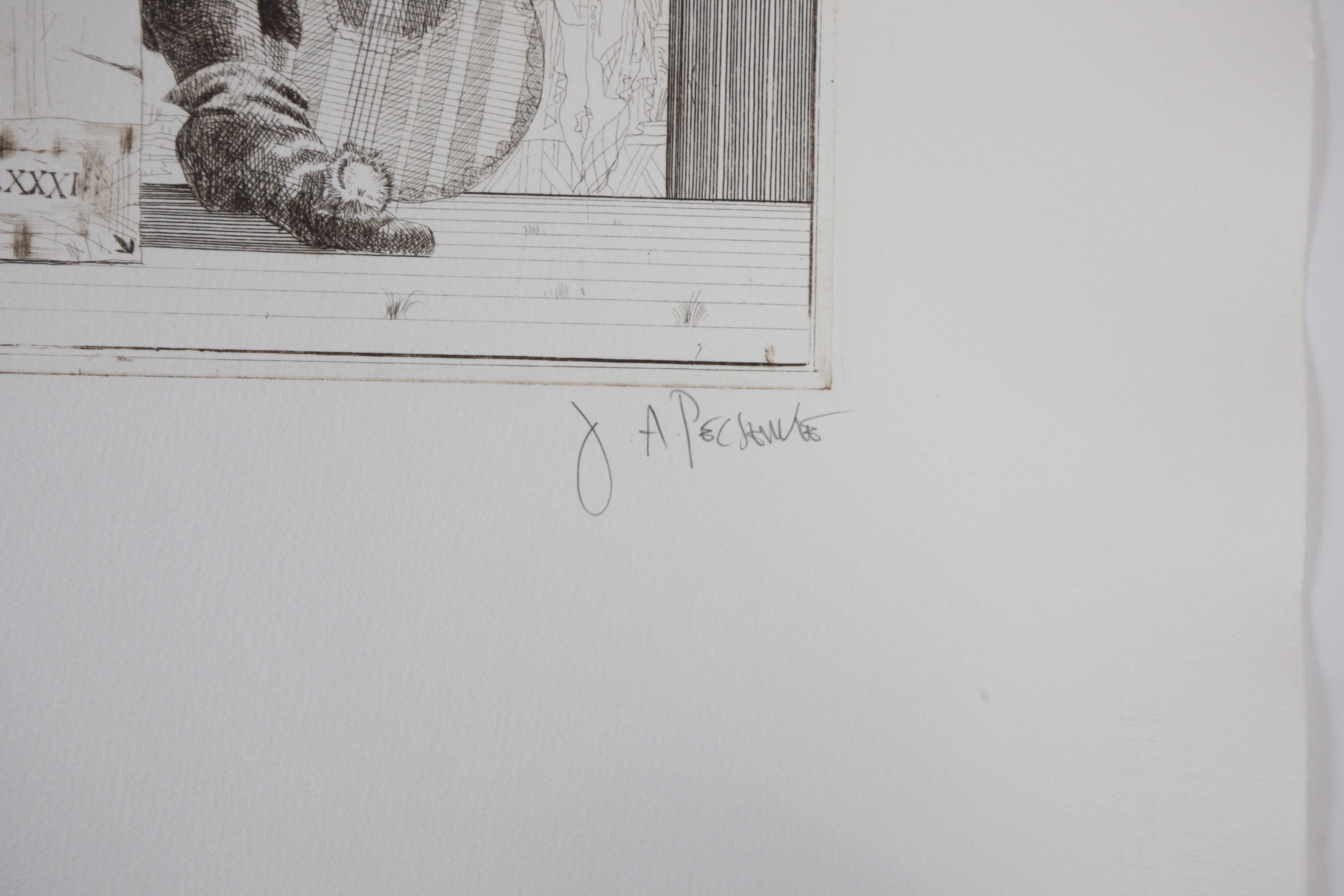 Artwork by Joseph Pescenke, Commedia Dell 'Arte I-B, Made of etchings