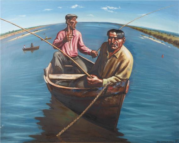 Fishing by Vasily Shulzhenko, 1987