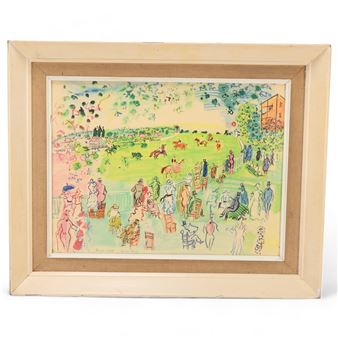 Raoul Dufy | RAOUL DUFY ASCOT LITHOGRAPH signed in the plate
