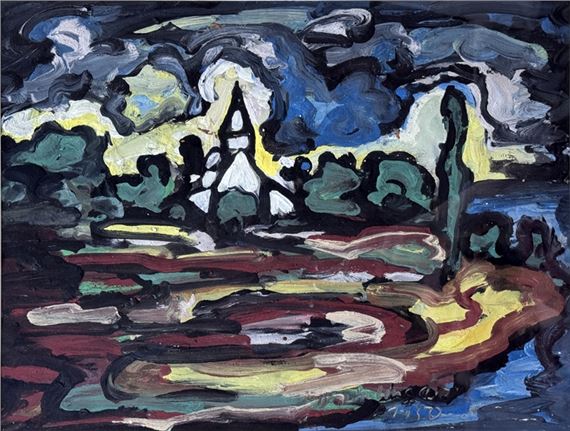 Ohne Titel by Hans Breinlinger, dated 1950