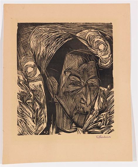 Bildnis David Müller by Ernst Ludwig Kirchner, 1919