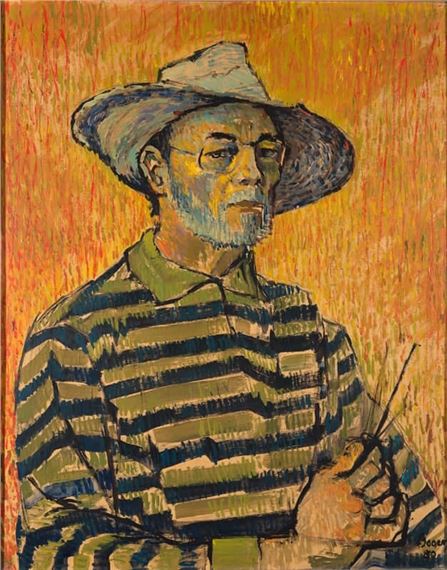 Autorretrato by Carlos González Bogen, 1980