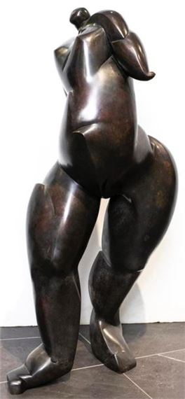 Dominique Pollès | FEMME DEBOUT DE STYLE CUBISTE | MutualArt