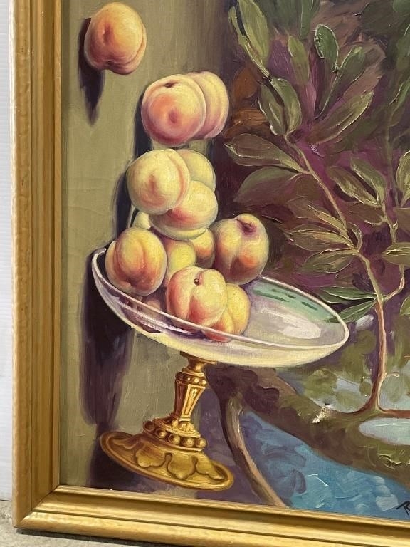 Artwork by R. Mayer, RK) R.Mayer Oil Painting on Canvas 23 3/4” x 28, Made of Oil Painting on Canvas