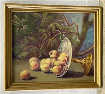 RK) R.Mayer Oil Painting on Canvas 23 3/4” x 28 - R. Mayer