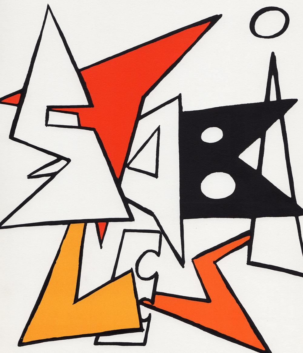 Alexander Calder | Alexander Calder Original 1963 Framed Lithograph ...