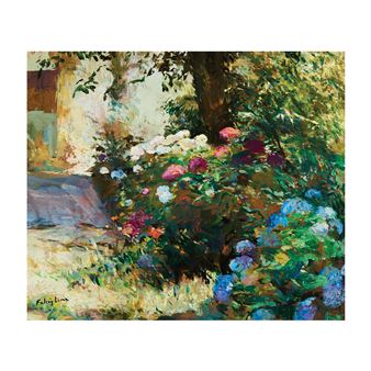 Paisaje florido - Domingo Falcón Lima