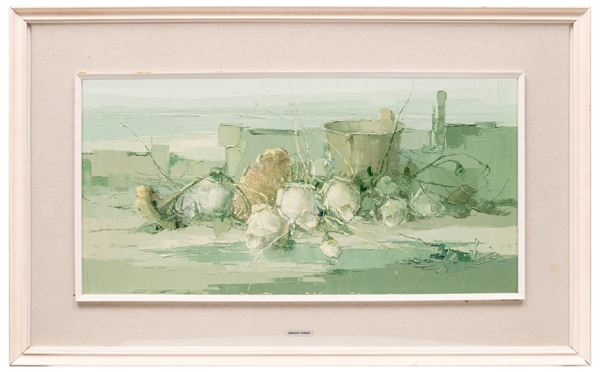 Artwork by Franco Gnocchi, Natura morta con fiori, Made of oil on canvas