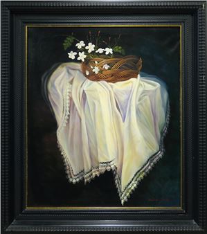 "Bodegón con jazmines" - Marciano Gálvez Sollero