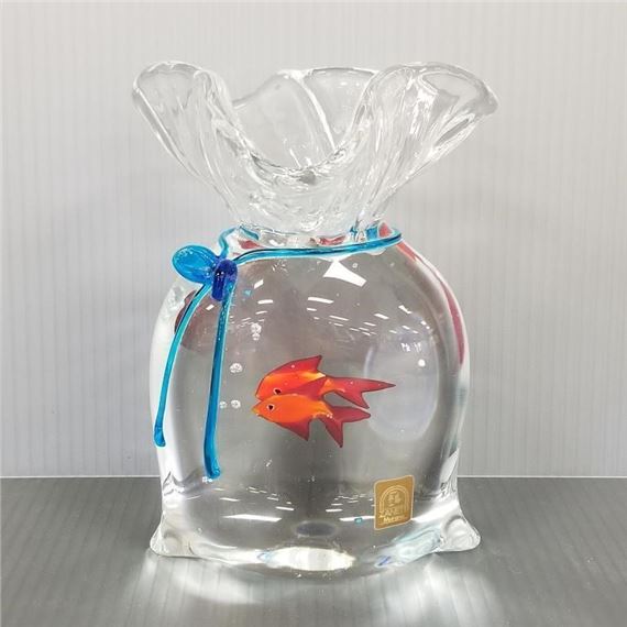 Oscar Zanetti | Murano Oscar Zanetti signed art glass fish | MutualArt