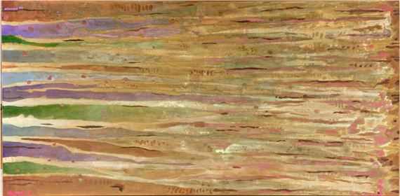 John Newcomb (American 1937 - 2022) Large Abstract Acrylic On Canvas by John Newcomb