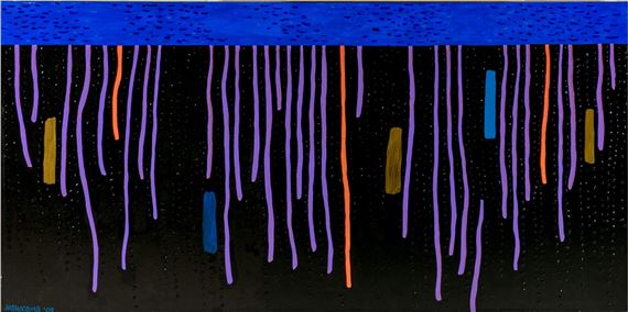 John Newcomb (American 1937 - 2022) Large Abstract Acrylic On Canvas by John Newcomb