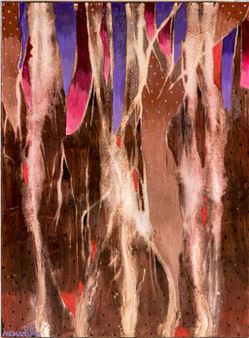 John Newcomb (American 1937 - 2022) Abstract Forest - John Newcomb