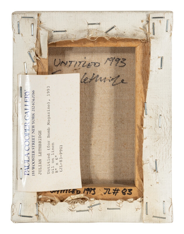 Julian Lethbridge | Untitled (for Bomb Magazine) (1993) | MutualArt