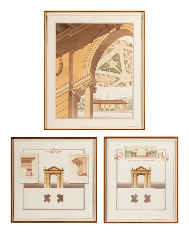 Thomas Rajkovich | A Group of Three Thomas Rajkovich Architectural ...