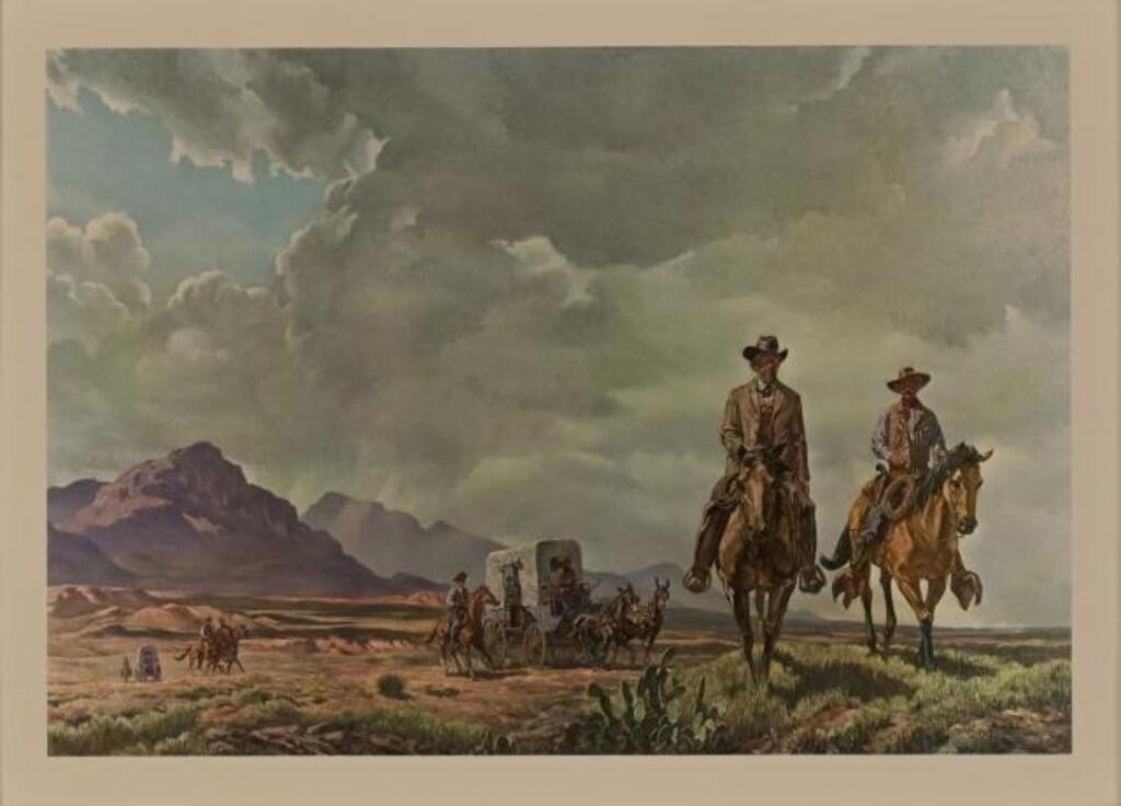 R. Smith | Tom Lea Texas Ranger Print (1965) | MutualArt