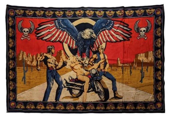 David Mann | David Mann Easy Rider Chopper Tapestry c.1975 (Circa 1975 ...