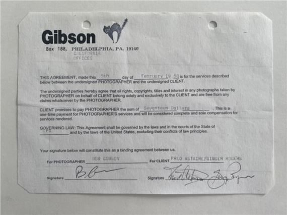 Ginger Rogers | Fred Astaire & Ginger Rogers Signed 1958 Contract (1958 ...
