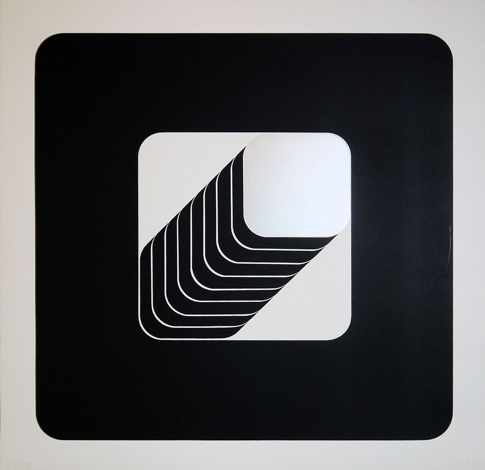 Artwork by Thomas Lenk, Untitled, Made of color screenprint