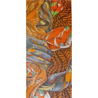 Hilary McEldery
Coloured pencil and graphite drawing titled - Hilary Mceldery