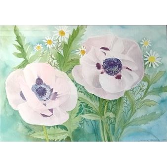 Watercolour Floral still life - Alma Dowle