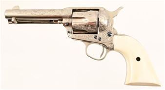 DW Harris Engraved Colt SAA .41 Revolver - Charles Hummel