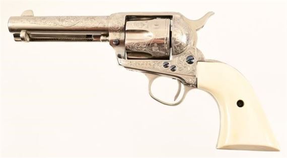 DW Harris Engraved Colt SAA .41 Revolver - Charles Hummel