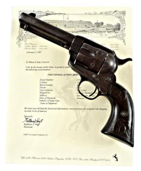 Colt Model 1873 SAA .45 San Antonio Texas Shipped - Charles Hummel
