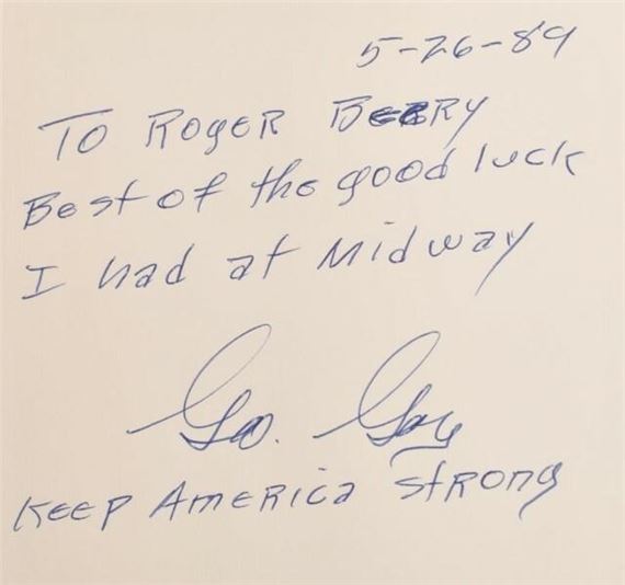 2 "Sole Survivor" Signed Hardcover Books - George Gay