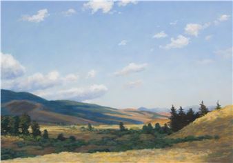 BRUCE PARK PASTEL ON PAPER - Bruce Park