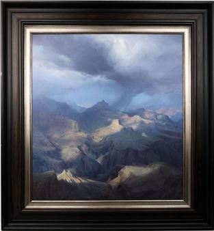 PETER ALLEN NISBET OIL PAINTING UNDERCURRENT - Peter A. Nisbet