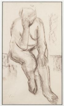 Seated Nude - Yvonne Cohen