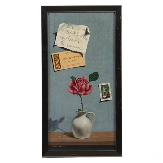 Dennis Ramsay | Dennis Ramsay 1925-2009 Tromp L'Oeil Oil Painting ...