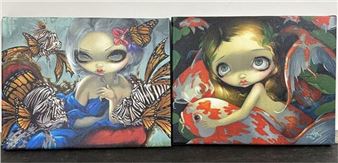 Poissons Volants; Amongst The Koi - Jasmine Becket-Griffith