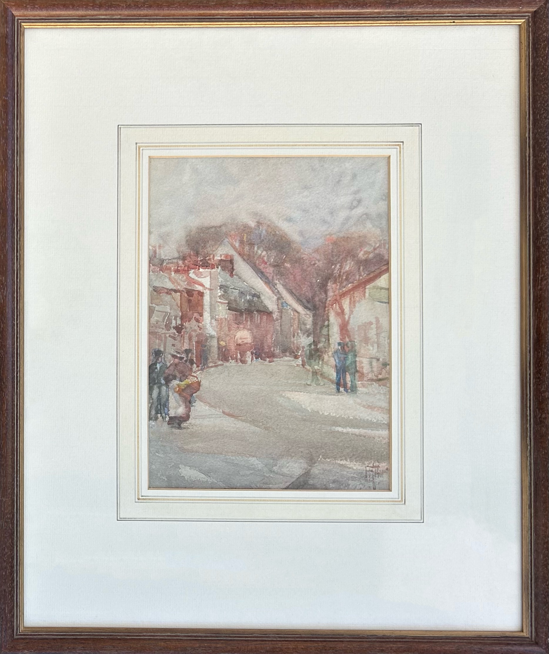 Artwork by Frances Hodgkins, Village Scene, Made of Watercolour