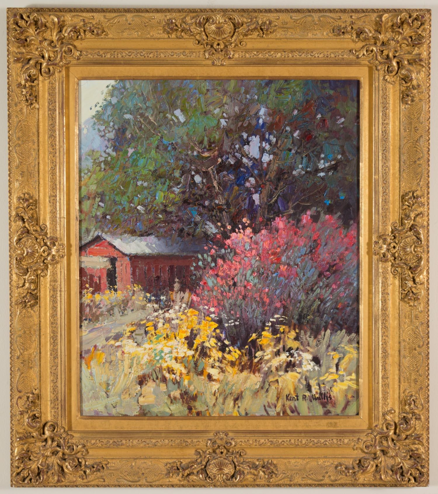 Kent Wallis | Wild Garden and the Old Shed. (1989) | MutualArt