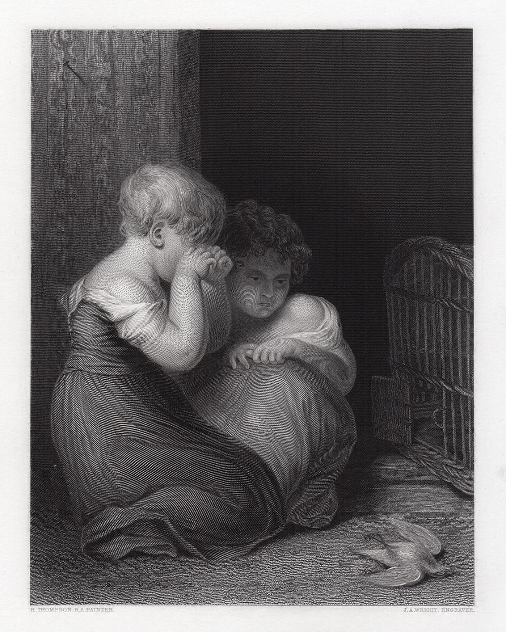 Henry Thompson | Henry Thompson RA The Robin 1853 engraving (1853 ...