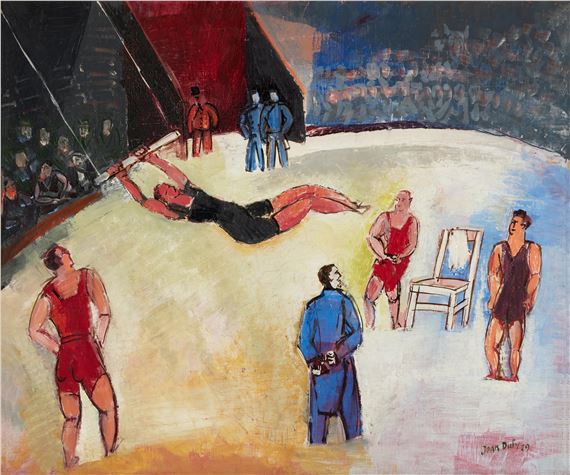 Les Trapézistes by Jean Dufy, Executed in 1929