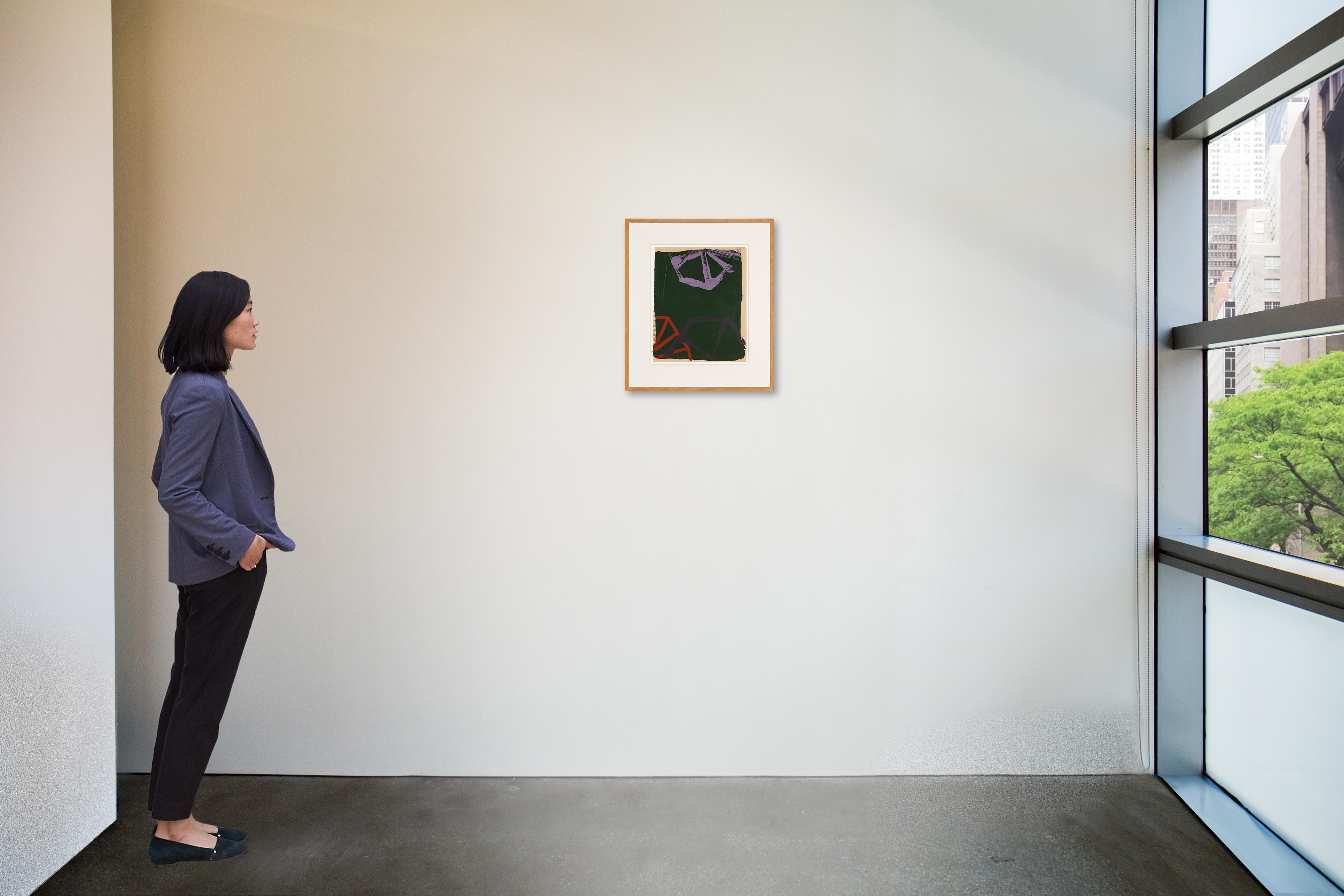 Artwork by Al Taylor, No title, Made of acrylic on newsprint