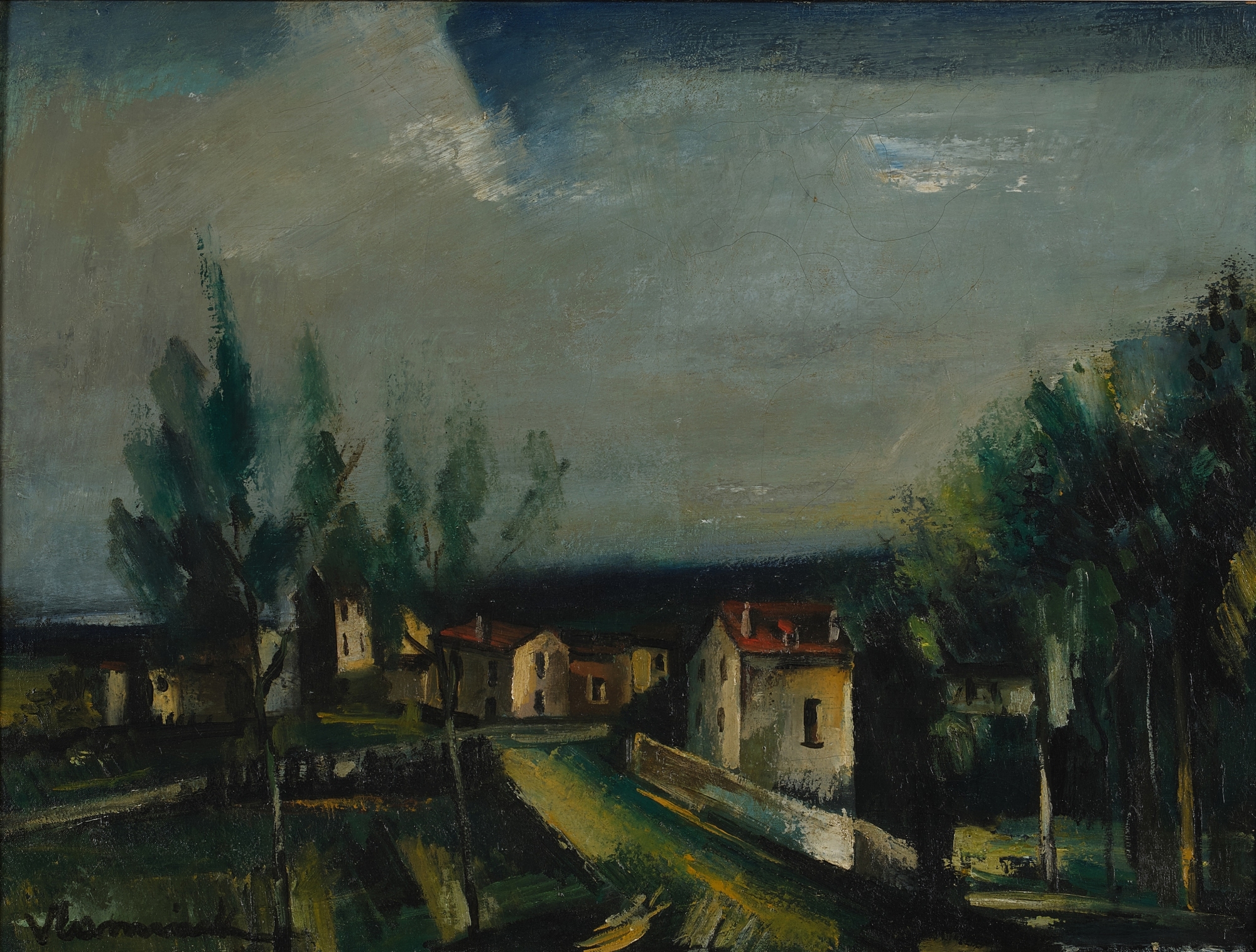 Artwork by Maurice de Vlaminck, Paysage, Made of oil on canvas