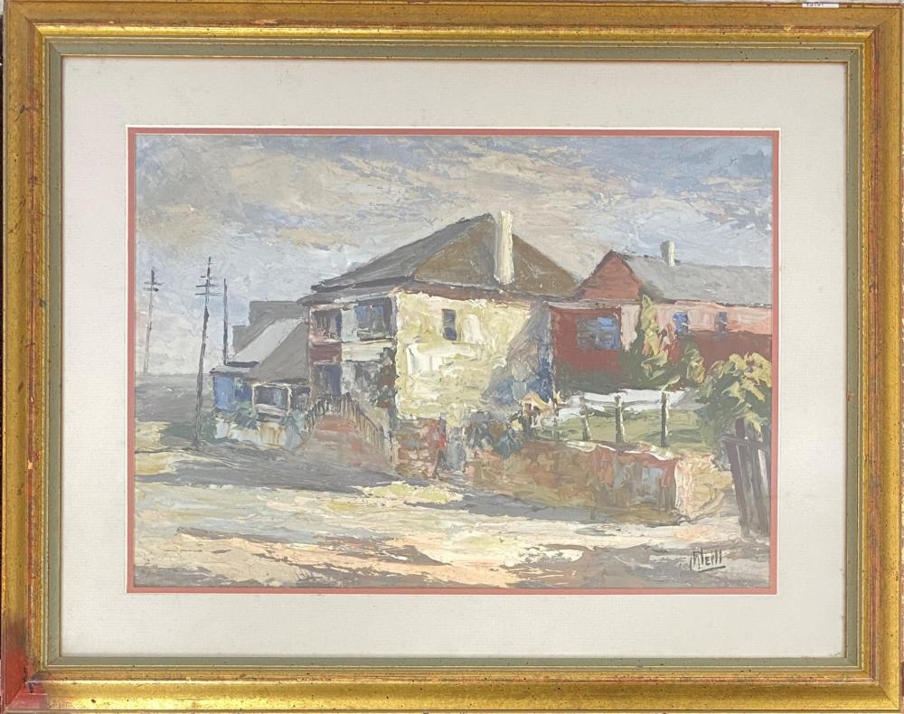 Artwork by May Neill, Crescent Street, Made of Oil on board