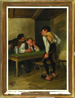 " In der Dorfschänke " - Julius Sebald Reulein