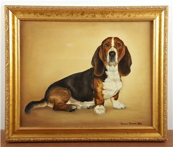 Ginnie Crozier Otis Dog Painting - Ginnie Crozier Otis
