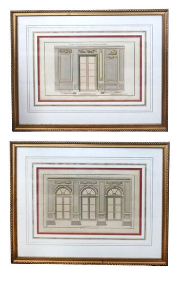 19thC French Engravings in Custom Frames - F. Boucher
