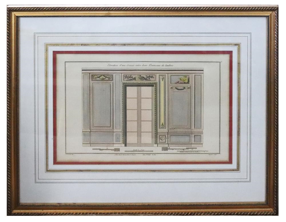 Artwork by F. Boucher, 19thC French Engravings in Custom Frames, Made of engravings